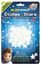 Buki 3D glow sterren ruimte stickers voor kinderkamer plafond