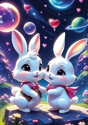 Yazz puzzle Bunnies in Love - puzzle 1000 pièces