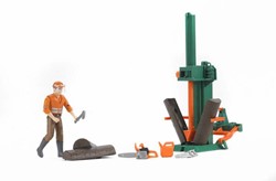 Bruder houtklover figurenset bosbouw speelgoedset 62650