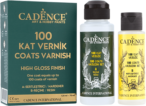 Cadence set de vernis haute brillance 100 couches 70+120 ml résistant