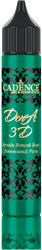 Cadence 3D Metallic Verf voor knutselen - Dora Dimensional Paint 25 ml Petrolium
