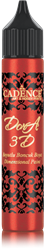 Cadence 3D Metallic Verf Rood - Knutselverf voor kinderen 25 ml