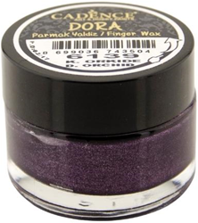 Cadence cire à doigts métallique 20 ml Orchidée Foncée pour loisirs créatifs