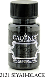 Cadence Cadence Dora Metallic Glas Verf 50 ml Zwart