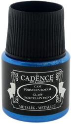 Cadence Cadence Glas- en Porseleinverf Metallic 45 ml Donkerblauw