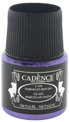 Cadence Cadence Glas- en Porseleinverf Metallic 45 ml Paars