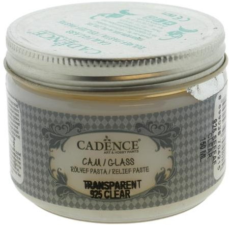 Cadence glas verf transparant relief pasta 150 ml creatief