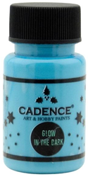 Cadence peinture phosphorescente bleue 50 ml - peinture créative enfants