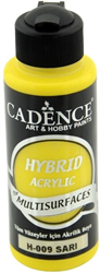 Cadence acrylverf geel 120 ml - Hybride verf voor alle ondergronden