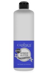 Cadence acrylverf glitter wit 500ml - creatieve hobbyverf