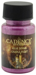 Cadence peinture pour bougies 50 ml cyclamen - peinture créative pour bougies