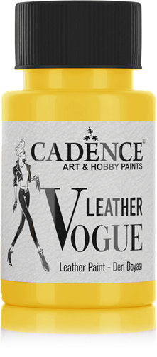 Cadence leerverf Leather Vogue 50 ml geel - creatieve textielverf