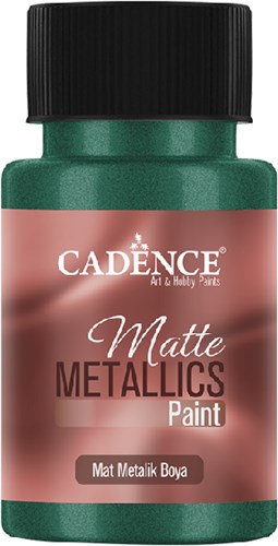 Cadence matte metallic verf emerald 50ml - creatieve hobbyverf