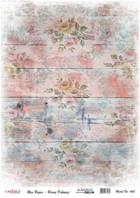 Cadence decoupage papier rijstpapier 30x42 cm rozen hout creatief
