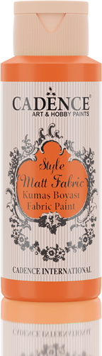Cadence peinture textile orange - Style Matt 59 ml - peinture créative