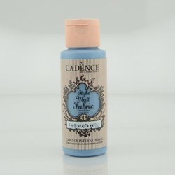Cadence peinture textile mate bleu lavande 59ml - peinture créative tissu