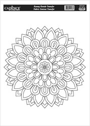 Cadence textiel transfer Mandala outline 25x35 cm - creatieve hobby