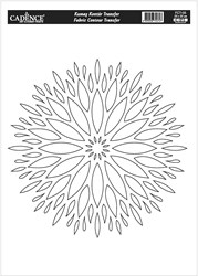Cadence transfert textile Mandala outline 25x35 cm - décoration textile