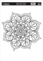 Cadence textiel transfer Mandala outline 25x35 cm FCT-08 textieldecoratie