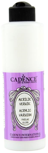 Cadence vernis op waterbasis glans 250 ml - acrylvernis voor knutselen