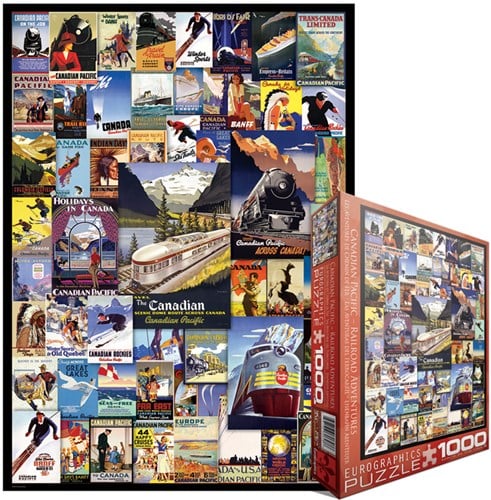 Eurographics puzzel Railroad Adventures - 1000 stukjes-2