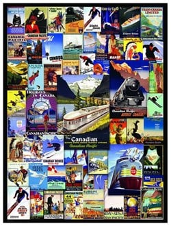 Eurographics puzzel Canadian Pacific Rail - vintage legpuzzel 1000 stukjes