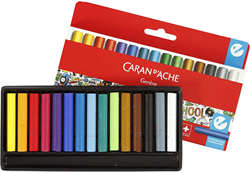 Caran d'Ache waskrijt junior set 15 stuks kleurpotloden creatief