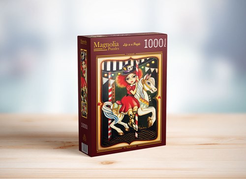 Magnolia puzzle 1000 pièces - Puzzle manège pour adultes-2