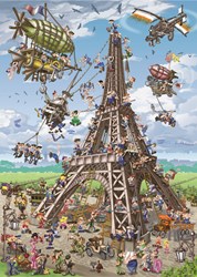 D-Toys puzzle Cartoon Collection Tour Eiffel 1000 pièces adultes