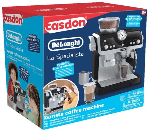 Casdon machine à café barista jouet - DeLonghi - sons réalistes
