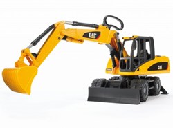 Bruder CAT graafmachine op wielen - bouwvoertuig speelgoed