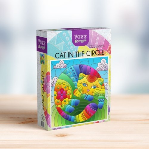 Yazz puzzle Chat dans le Cercle - 1023 pièces - jouet éducatif-2