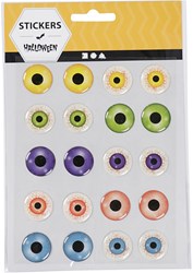 Creativ Company yeux 3D autocollants loisirs créatifs 20mm multicolore