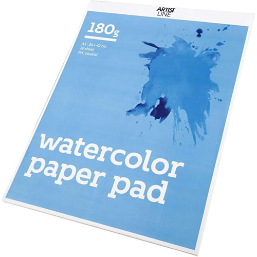 Creativ Company aquarelblok wit A3 aquarelpapier 20 vellen 180 gr