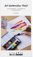 Creativ Company aquarelverf set bloemen en landschappen 12 kleuren