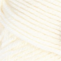 Creativ Company laine bébé blanche 50gr fil à tricoter mérinos