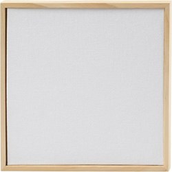 Creativ Company canvas paneel schilderen met lijst 15,8x15,8 cm wit