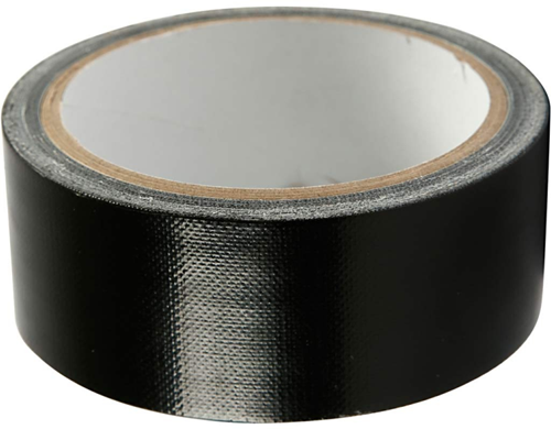 Creativ Company canvas tape zwart - sterke duct tape 25 meter