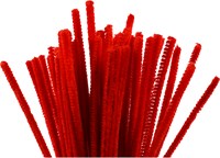 Creativ Company chenille draad rood 30cm 50 stuks knutselmateriaal