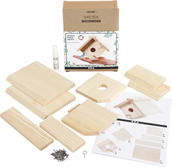 Creativ Company vogelhuis DIY kit grenen 16 cm vogelhuisje bouwen