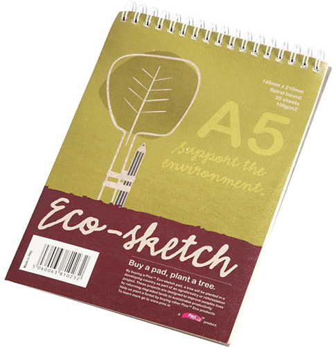 Creativ Company schetsblok A5 eco papier 100gr 25 vellen tekenen