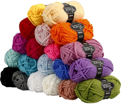 Creativ Company CC Fantasia Acrylgaren Set 20x50 gr Multi