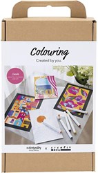 Creativ Company hobbyset kleuren met alcoholstiften schilderen volwassenen