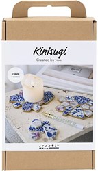 Creativ Company kintsugi hobbyset blauw goud lichtrood wit creatief speelgoed