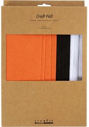 Creativ Company feutrine loisirs créatifs A4 couleurs Halloween - feutrine multicolore