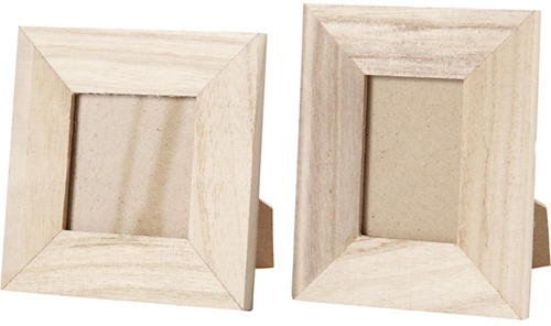 Creativ Company cadres photo en bois - set de 2 pièces avec support