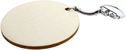 Creativ Company houten sleutelhangers cirkel knutselset 12 stuks 6 cm