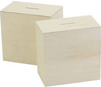 Creativ Company tirelire en bois jouet créatif 10x10x6 cm FSC