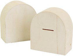 Creativ Company houten spaarpot knutselpakket 12 stuks FSC hout