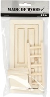 Creativ Company porte de lutin jouet en bois avec échelle 8x18 cm